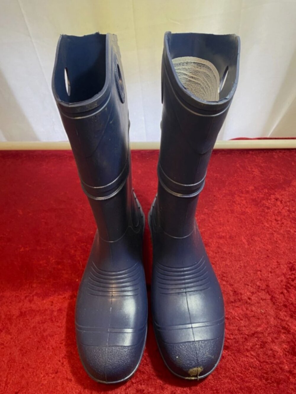 Dunlop Steel Toe Rubber Boots Blue Unisex M11 Pull Tab ASTMF2413-18